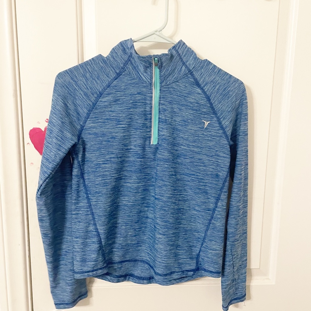 dry fit long sleeve blue sweatshirt